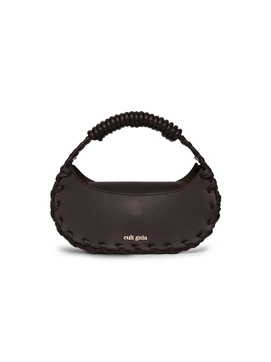 Women's Aiko Leather Top-Handle Bag - Espresso | Saks Fifth Avenue