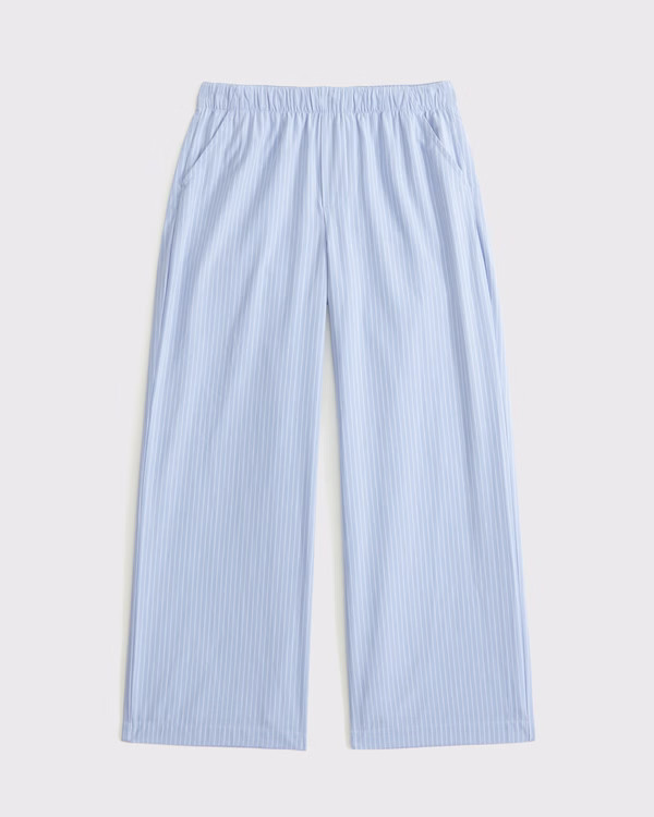 baggy poplin pull-on pants | Abercrombie & Fitch (US)