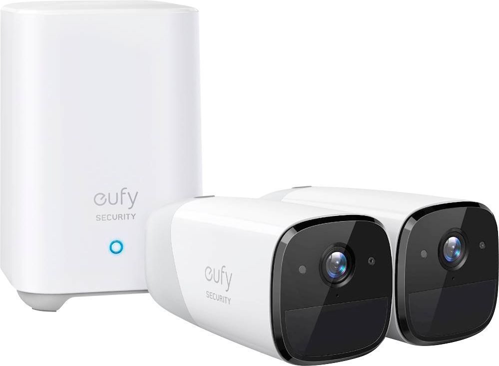 eufy Security eufyCam 2 Pro 2-Camera Indoor/Outdoor Wireless 2K 16G Home Security System White T8... | Best Buy U.S.