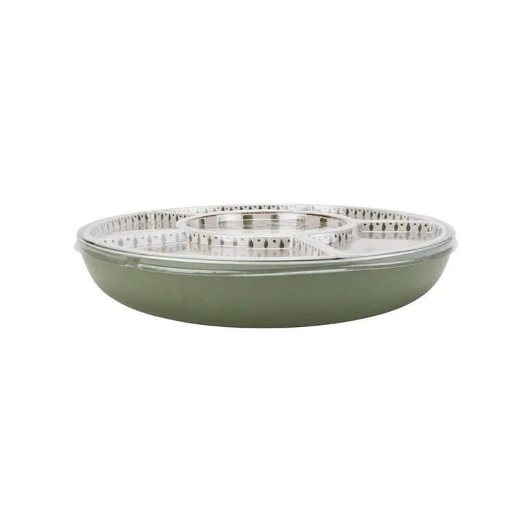 Better Homes & Gardens Bamboo Melamine Chip and Dip Tray, Green - Walmart.com | Walmart (US)