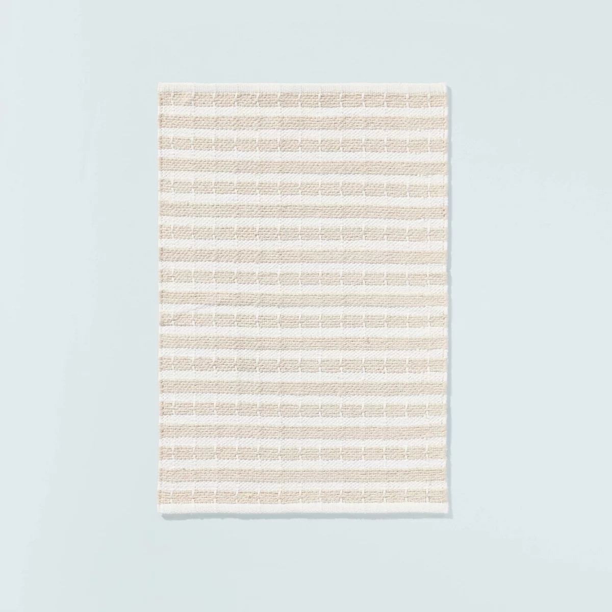 Break Stripe Handmade Area Rug Taupe/Cream - Hearth & Hand™ with Magnolia | Target