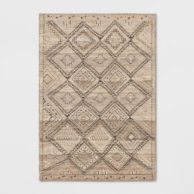 Diamond Moroccan Outdoor Rug Tan - Threshold™ | Target