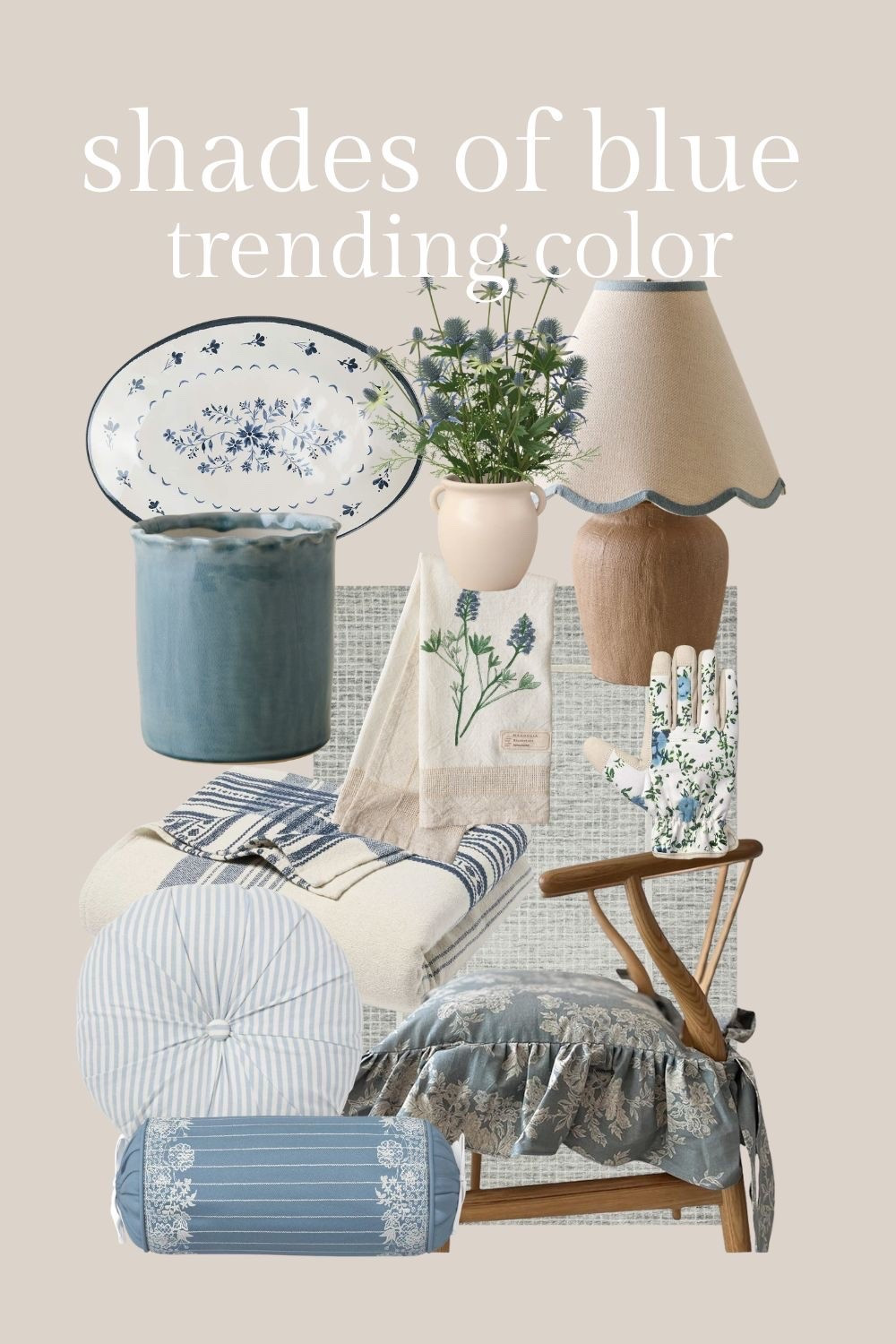 Blue home decor. Summer decor.

#LTKfitnessgoals #LTKHome #LTKSeasonal