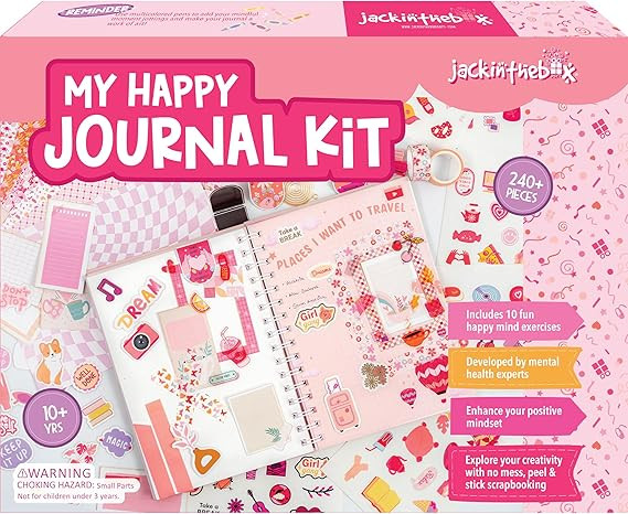 jackinthebox DIY Journal for Girls Ages 8-12, 242 pcs, Journaling kit, Tween Scrapbook, Includes ... | Amazon (US)