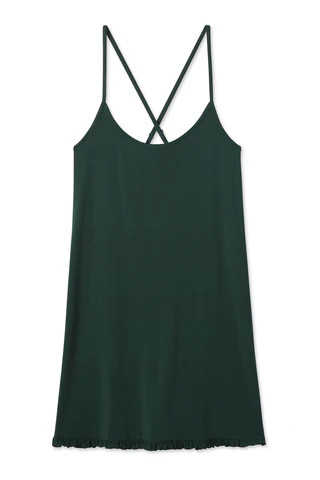 DreamKnit Charlotte Nightgown in Conifer | Lake Pajamas