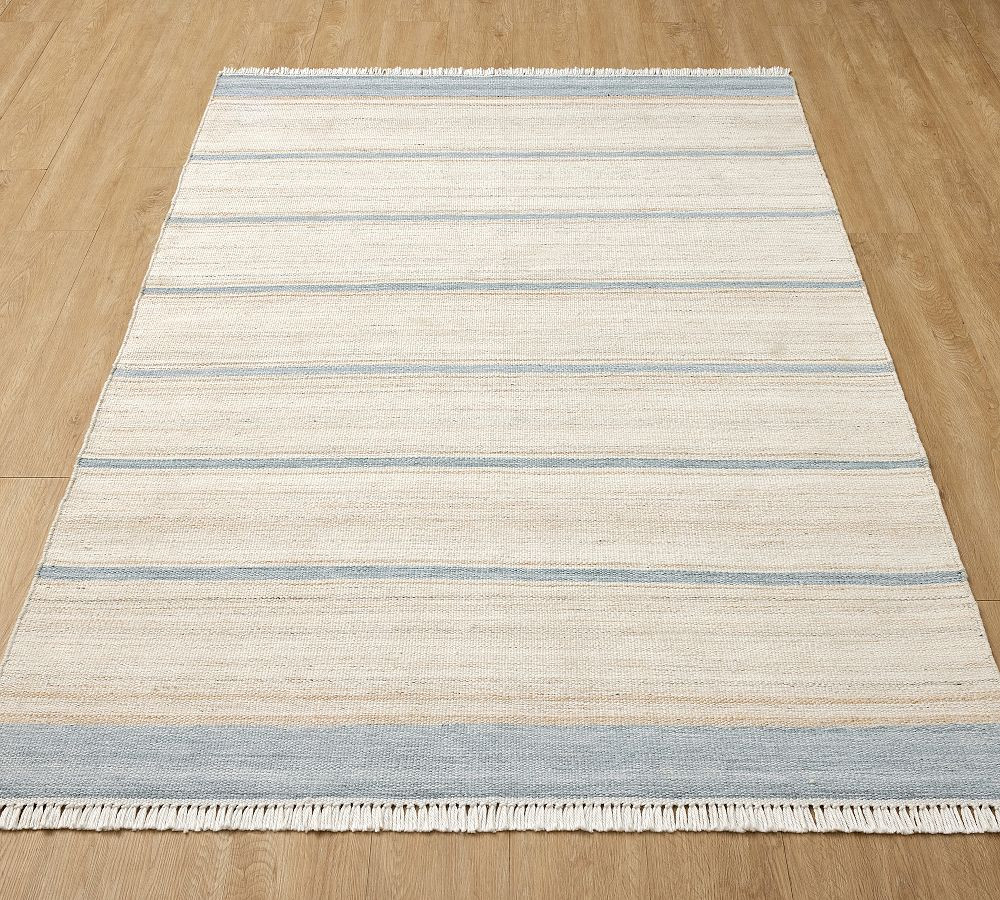 Seaside Striped Outdoor Performance Rug | Pottery Barn (US)