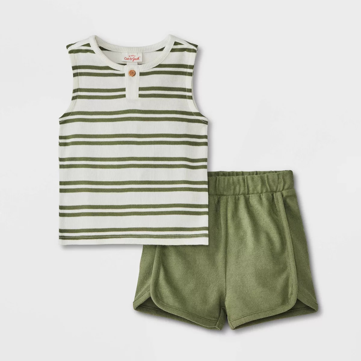 Baby Boys' Henley Top & Bottom Set - Cat & Jack™ | Target