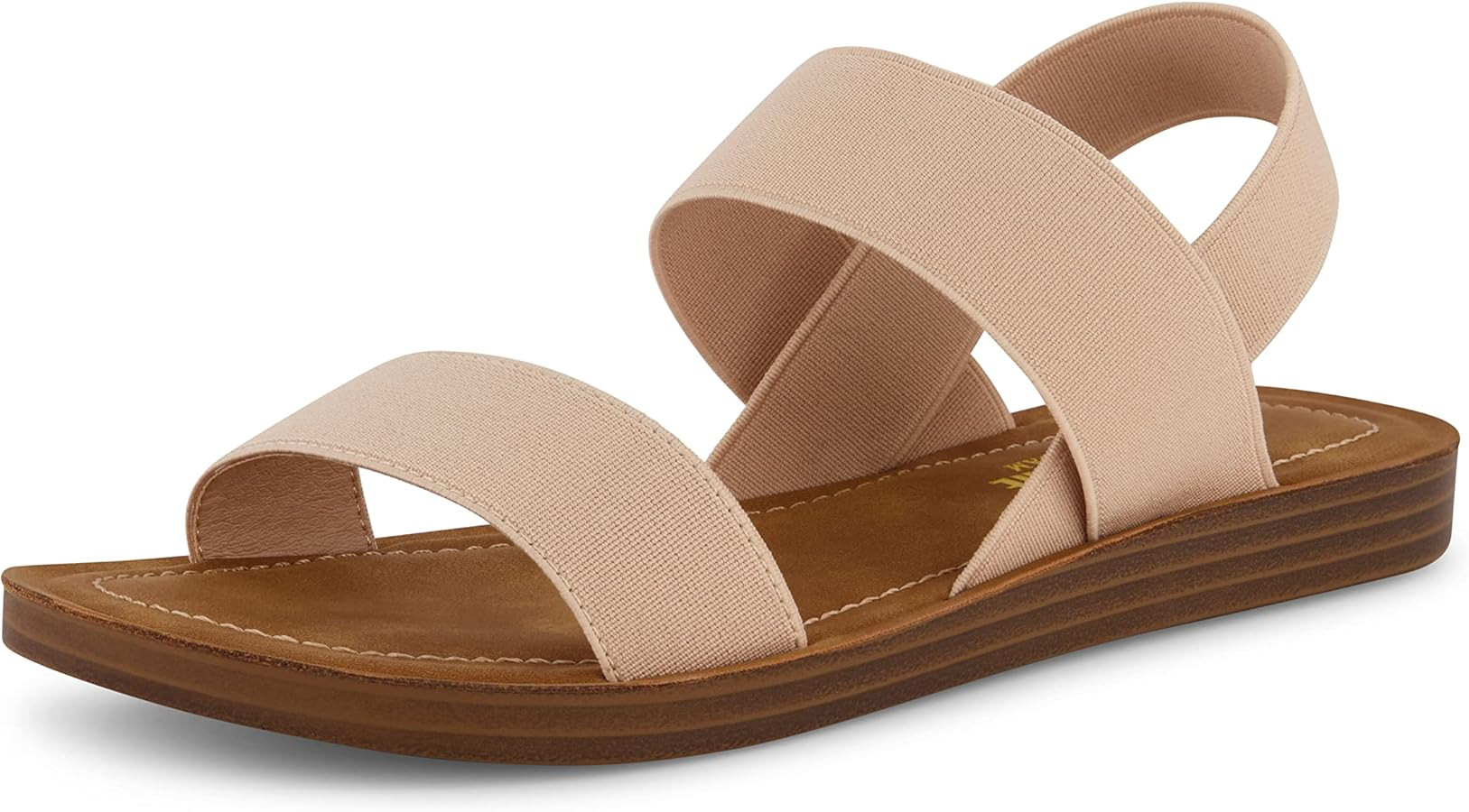 CUSHIONAIRE Women's Ina stretch sandal +Memory Foam | Amazon (US)