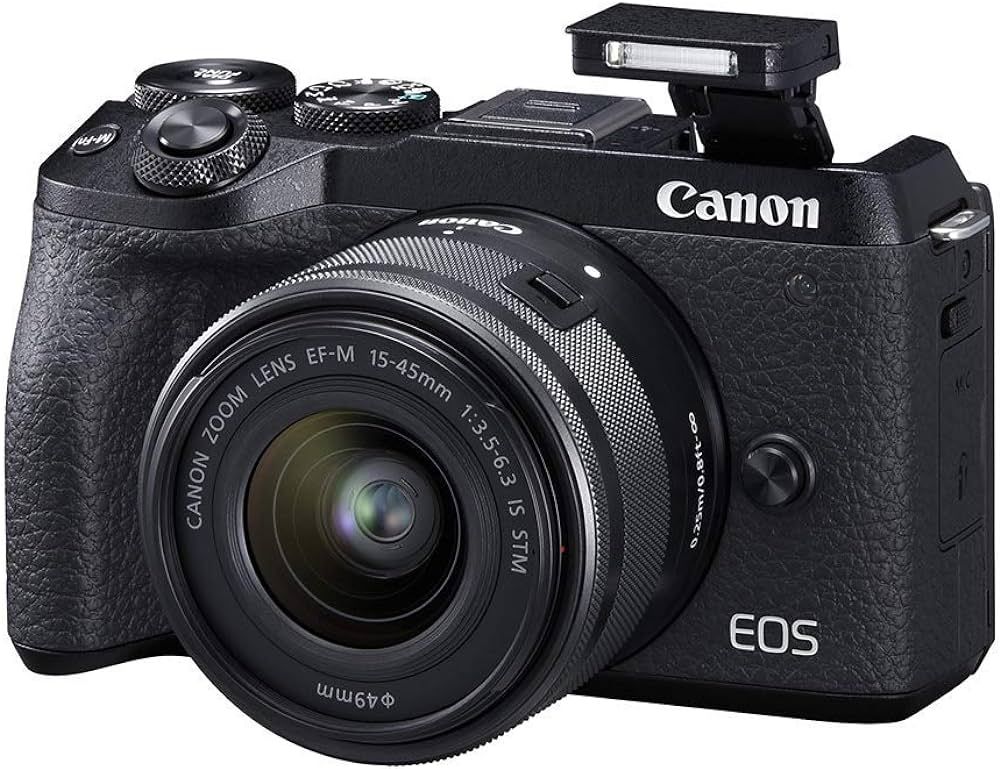 Canon EOS M6 Mark II (Black)+Ef-M 15-45mm F/3.5-6.3 is STM + Evf Kit (Renewed) | Amazon (US)
