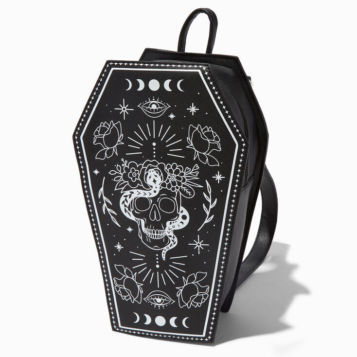 Coffin Shaped Celestial Black Backpack | Claire's (US)