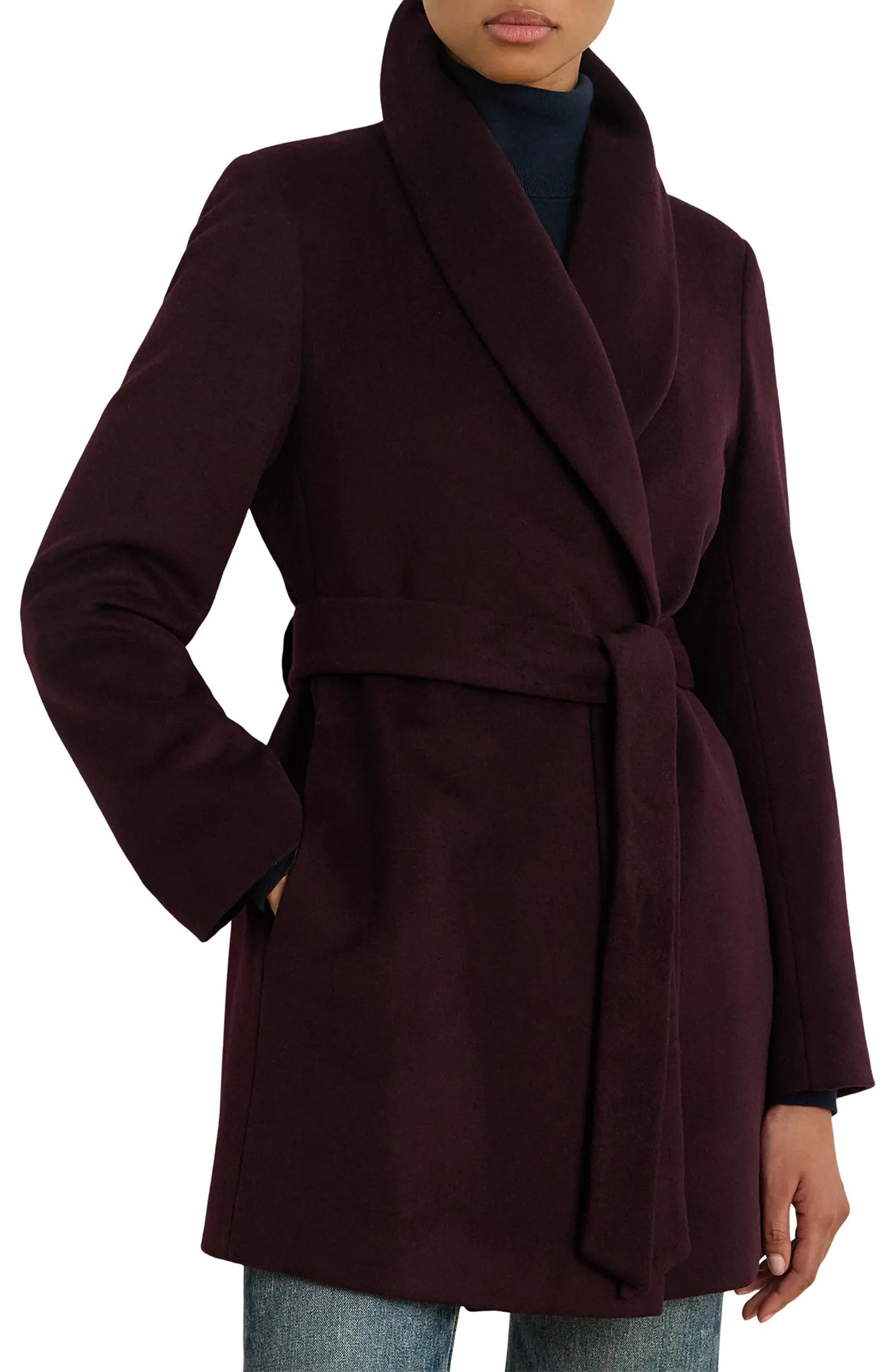 Wool Blend Wrap Coat | Nordstrom