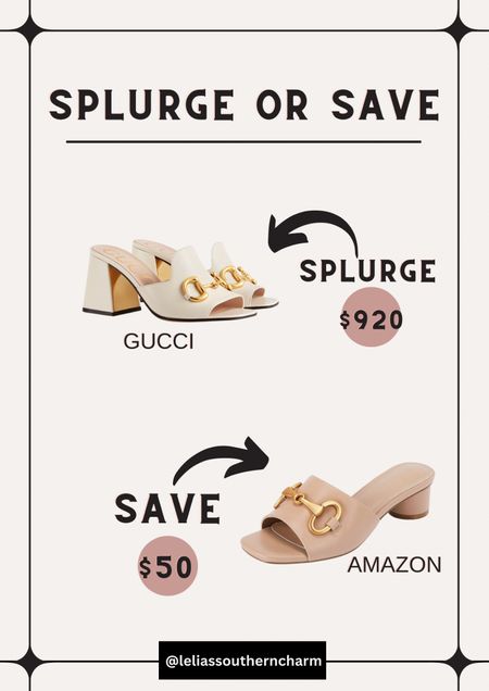 Which would you purchase? Gucci or Amazon brand? Great dupe! 

#LTKshoecrush #LTKunder50 #LTKFind