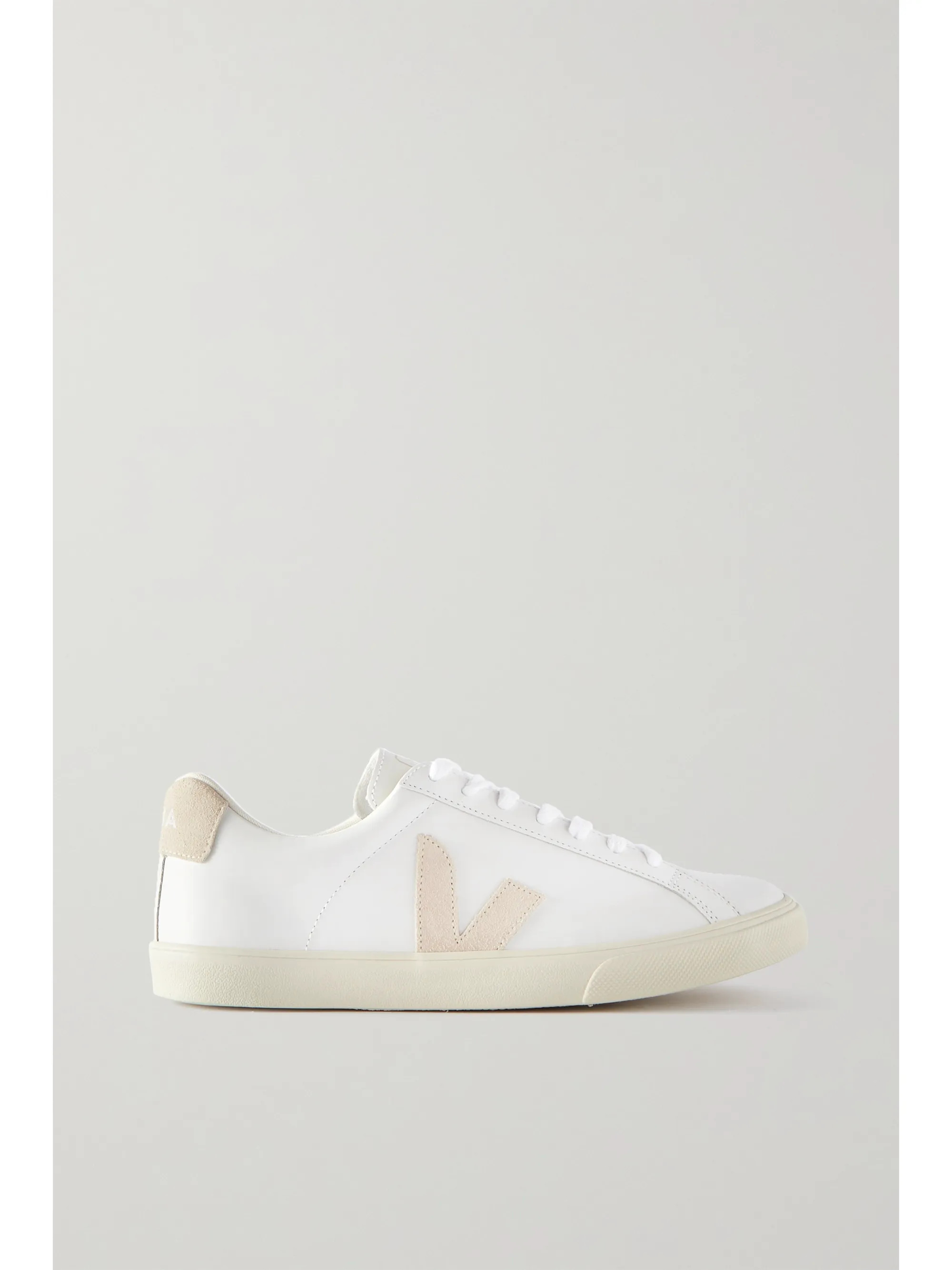 White + NET SUSTAIN Esplar leather and suede sneakers | Veja | NET-A-PORTER | NET-A-PORTER (US)