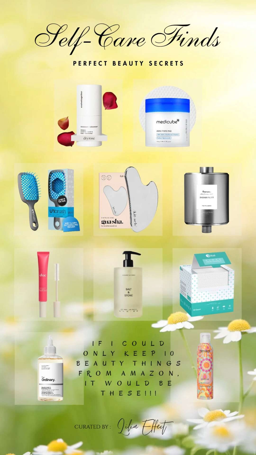 Self-care finds, perfect beauty secrets 🤍 If I could only keep 10 beauty things from Amazon, it would be these—my everyday essentials for feeling fresh, confident, and effortlessly put together. ✨
 

 #LTKselfcare #LTKBeauty