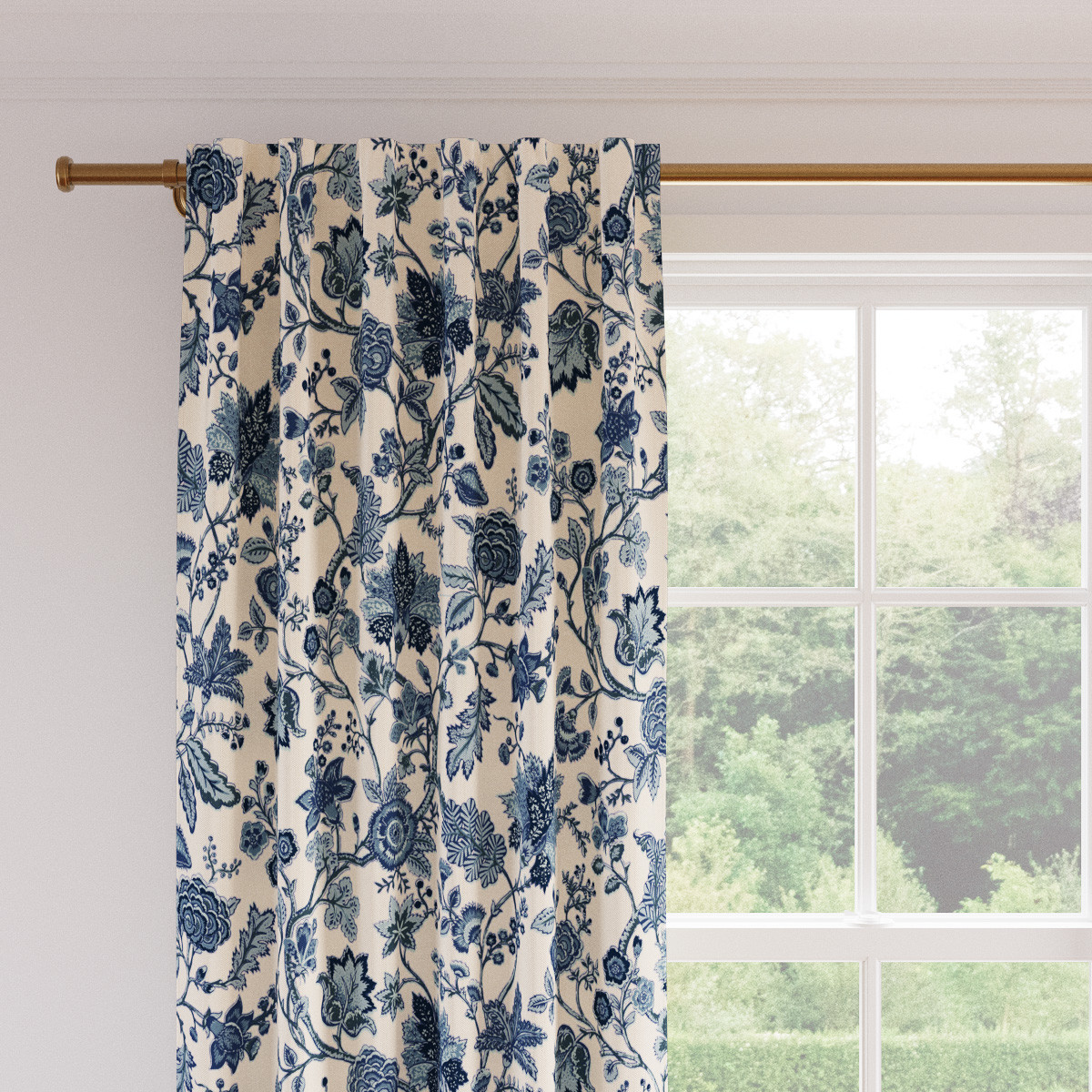 Printed Linen Blackout Curtain | The Inside