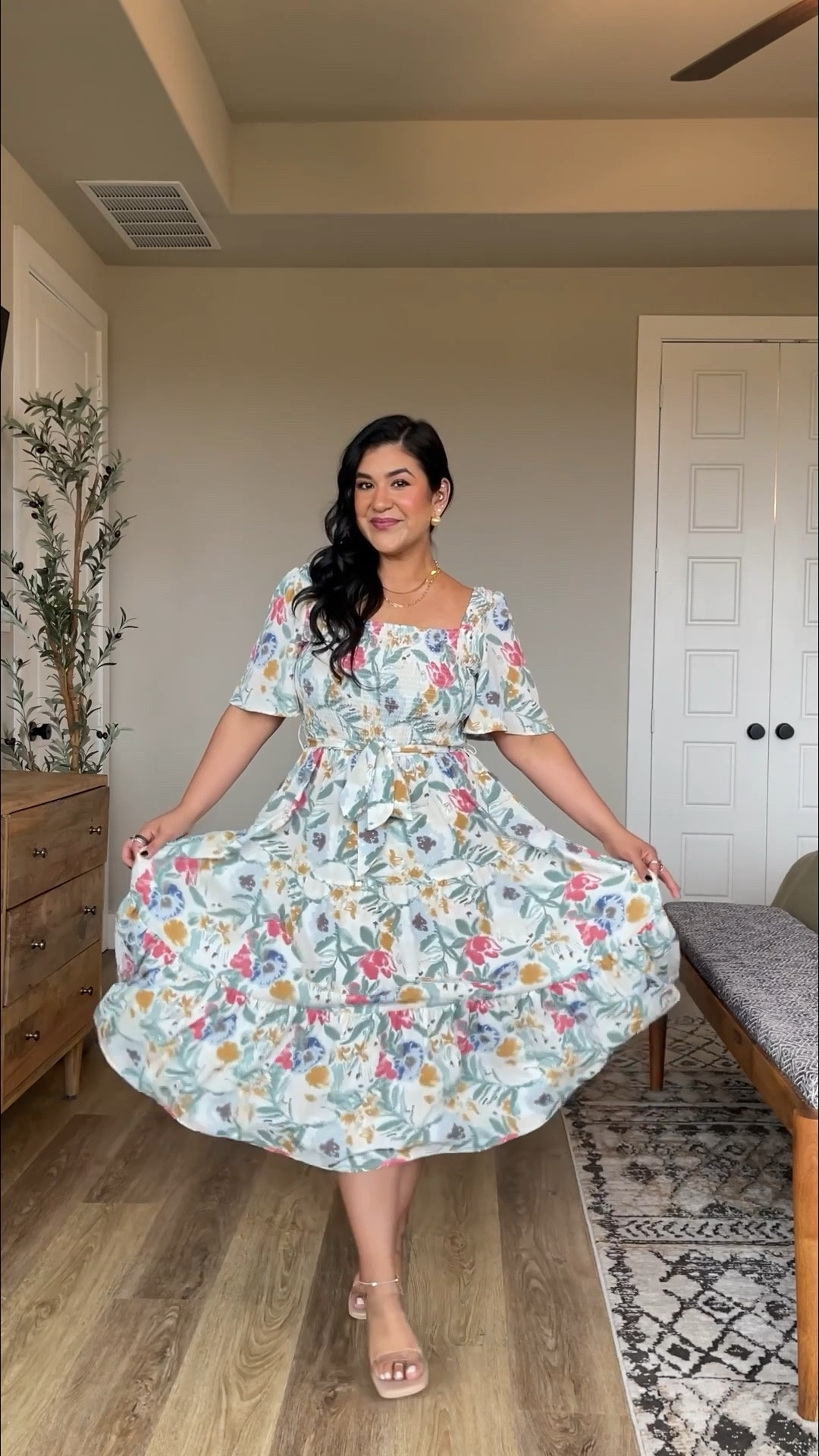 I’m 5’1” size 12 wearing a large in this Amazon dress. Wearing a large in the strapless bra. Shoes are super comfy. All true to size! 

#LTKootd #LTKPetite #LTKMidsize