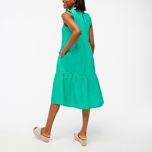 Tiered ruffle midi dress | J.Crew Factory