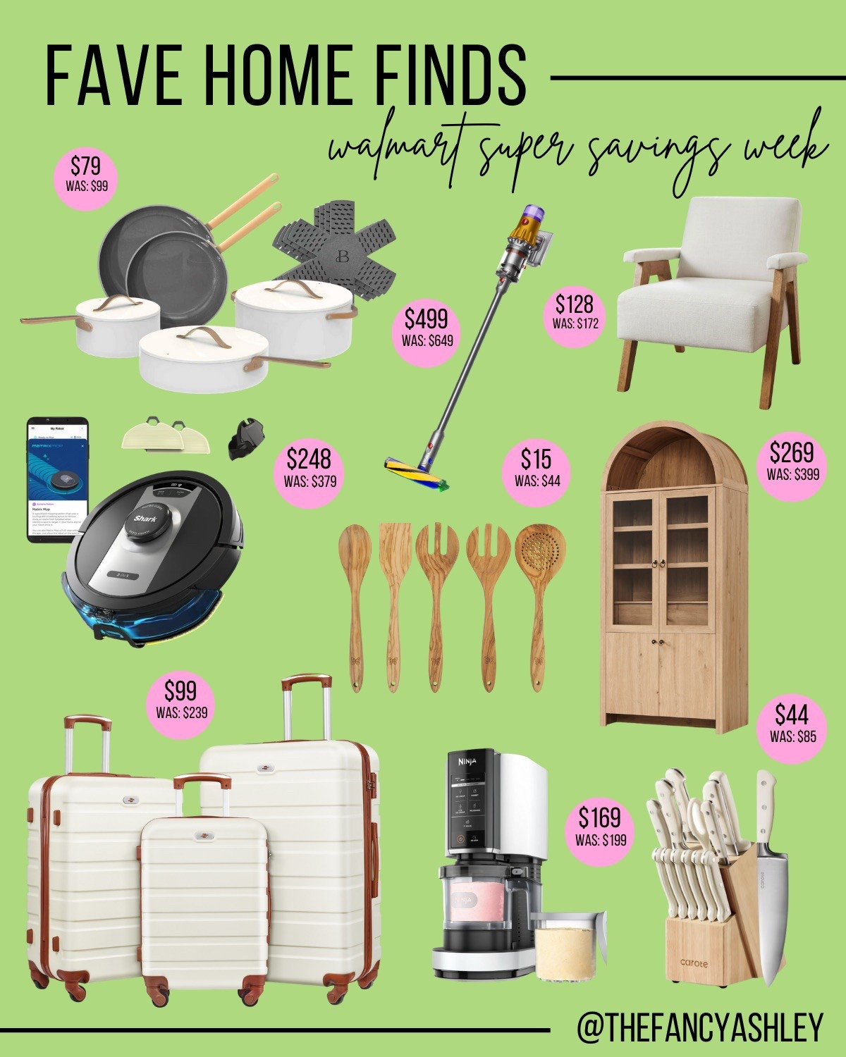 It’s Walmart’s Super Savings Week! Obsessed with my Dyson Slim (on sale!), the Ninja Creami, and the cutest luggage set. So many deals, so many finds—run, don’t walk!

#LTKWatchNow #LTKSaleAlert #LTKHome