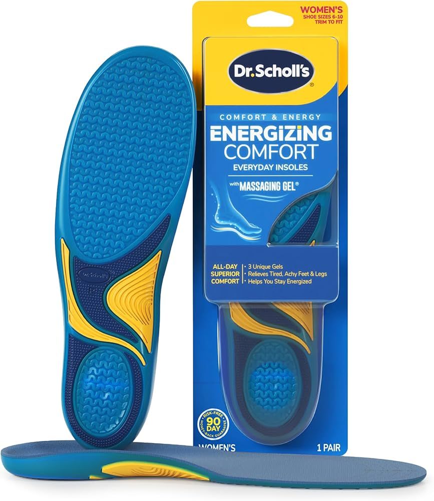 Dr. Scholl’s Energizing Comfort Women’s Everyday Insoles with Massaging Gel - Clinically Prov... | Amazon (US)