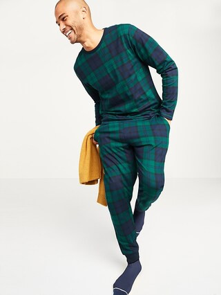 Patterned Jersey Pajama Set for Men | Old Navy (US)