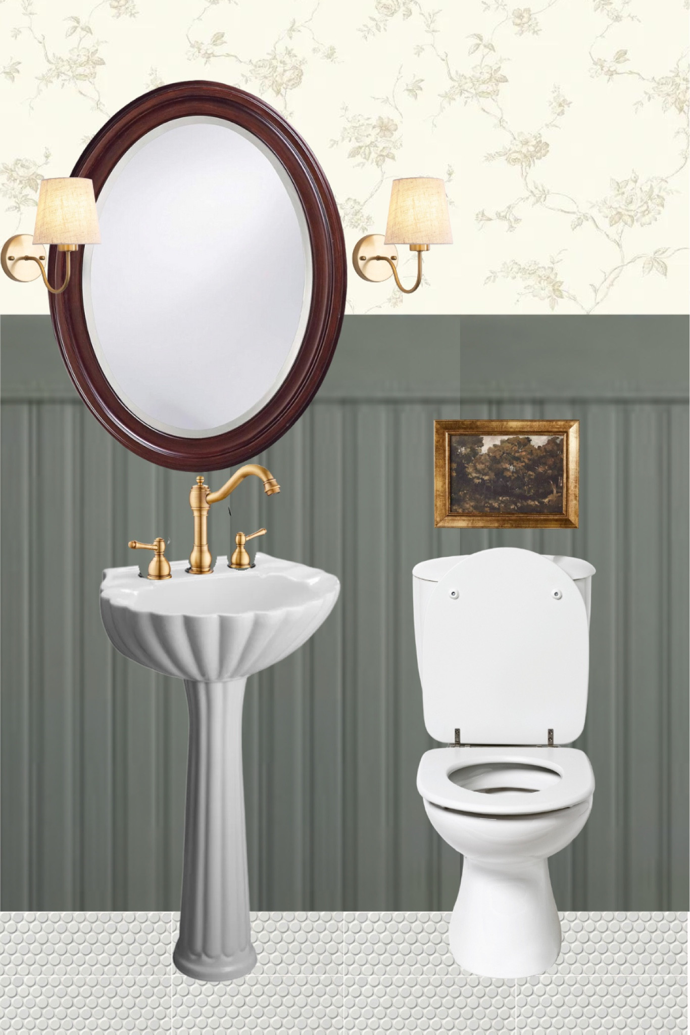 Brass hardware & decor for half bathroom renovation 

#LTKHome