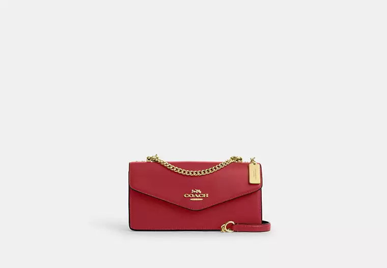 Coach Outlet Klare Envelope Crossbody Bag - Red, Size: Medium | Coach Outlet US