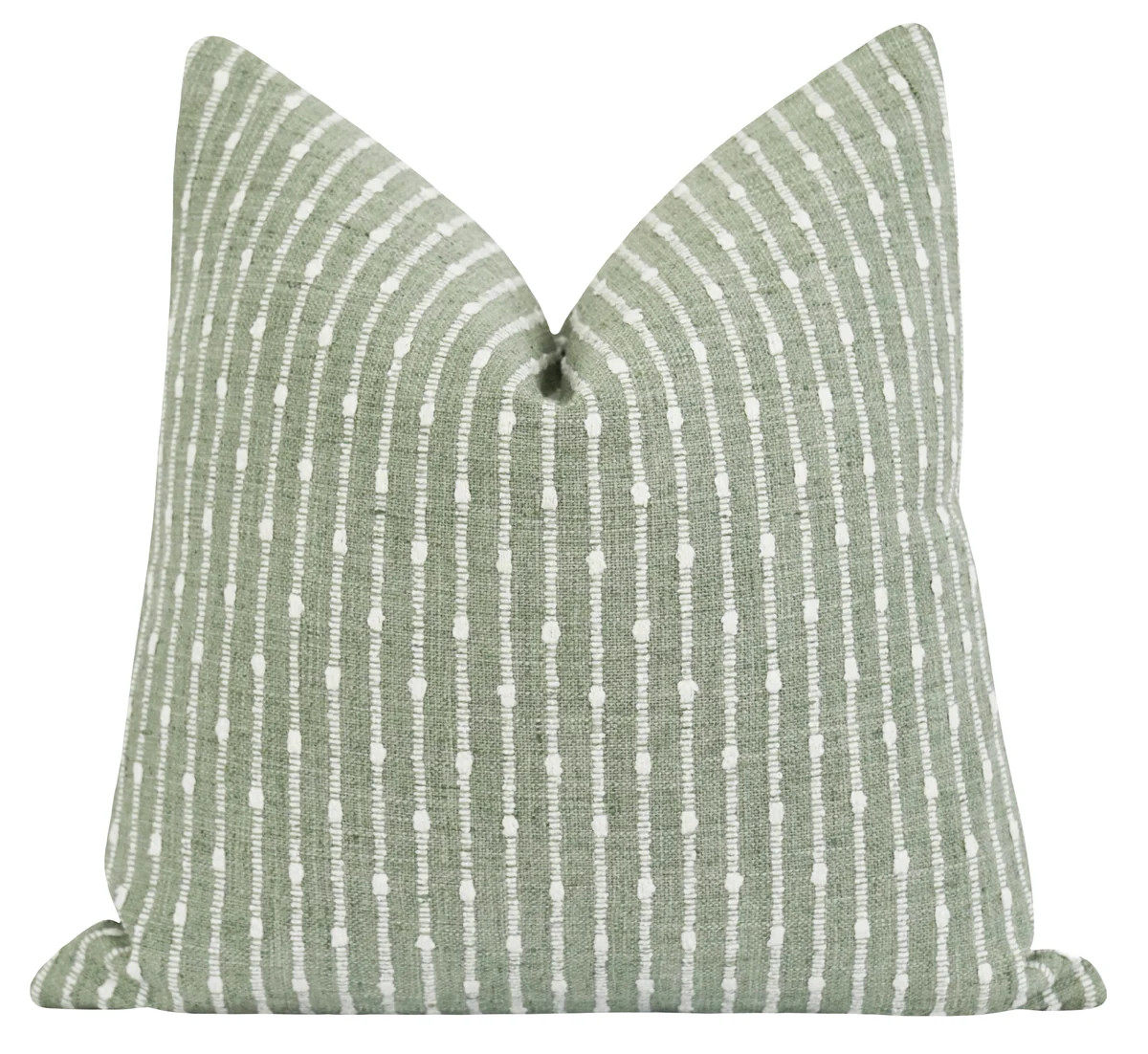Aberdeen Aloe Green Stripe Pillow | Land of Pillows