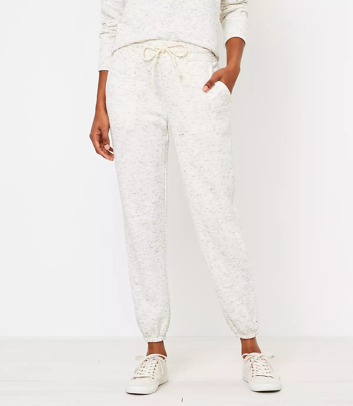 Lou & Grey Twill Jersey Sweatpants | LOFT | LOFT