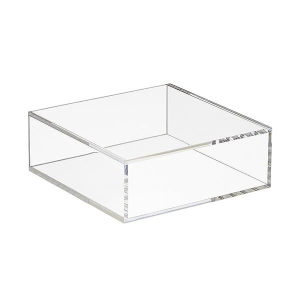 6" x 6" x 2" h 4-Sided Acrylic Riser Clear | The Container Store