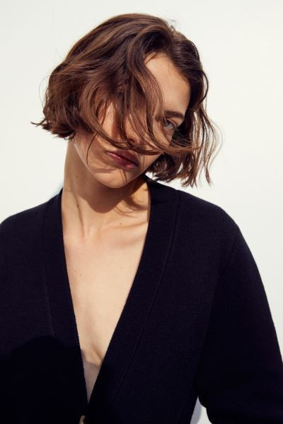 Cárdigan de lana - Negro - MUJER | H&M ES | H&M (FR, IT, ES, PT, BE)