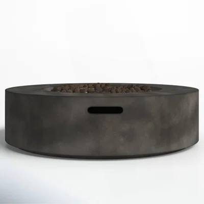 12" H Fiber Reinforced Concrete Outdoor Fire Pit Table | Wayfair North America