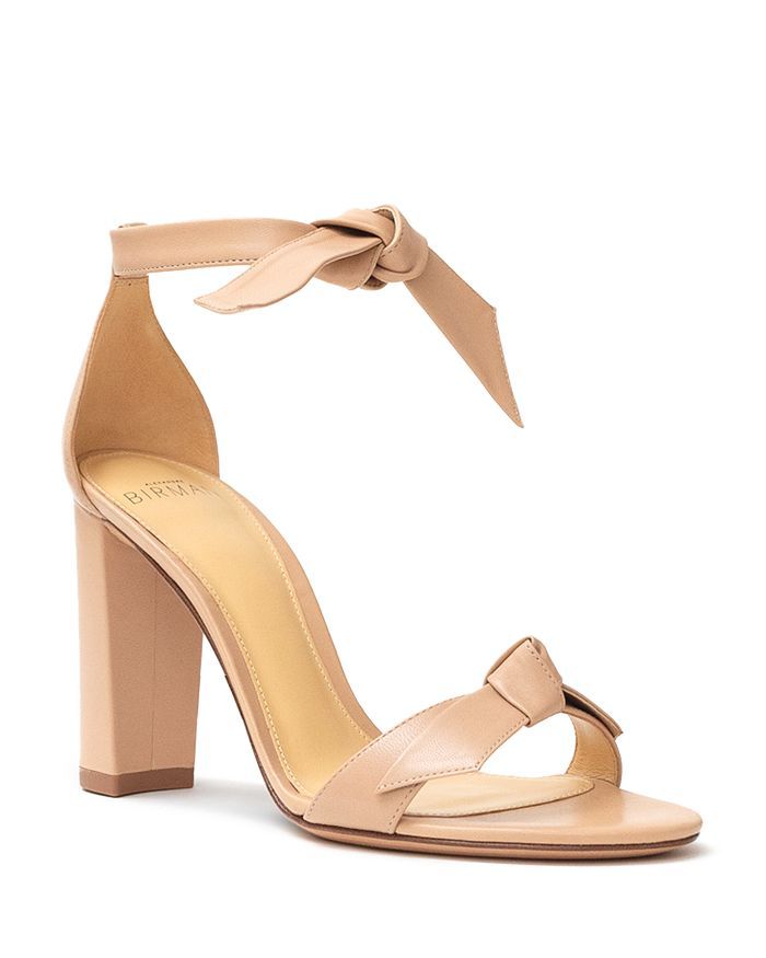 Women's Clarita Ankle Tie High Block Heel Sandals | Bloomingdale's (US)