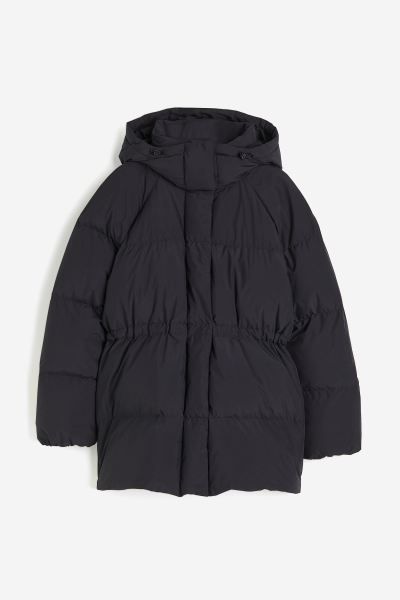 Water-repellent puffer down jacket - Black - Ladies | H&M GB | H&M (UK, MY, IN, SG, PH, TW, HK)