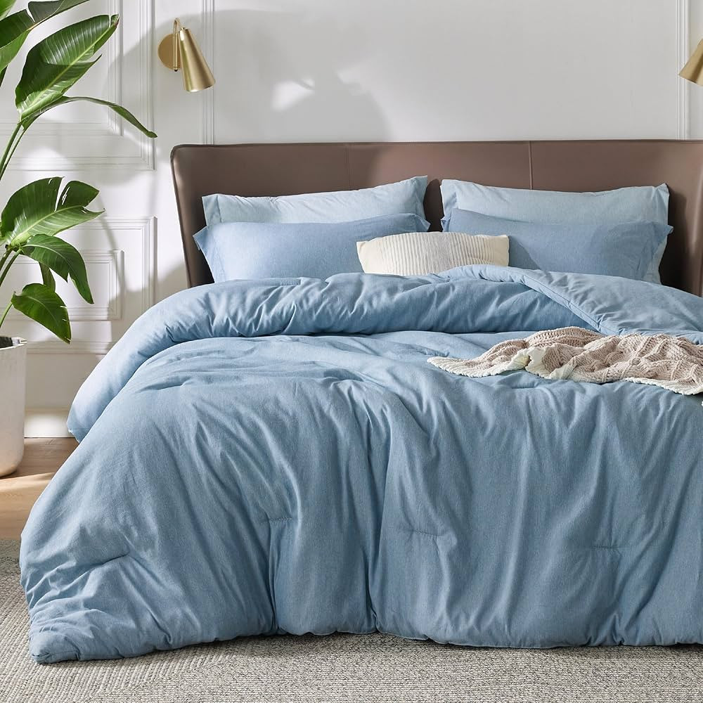 Bedsure King Comforter Set - Storm Blue King Size Comforter, Soft Bedding for All Seasons, Cation... | Amazon (US)