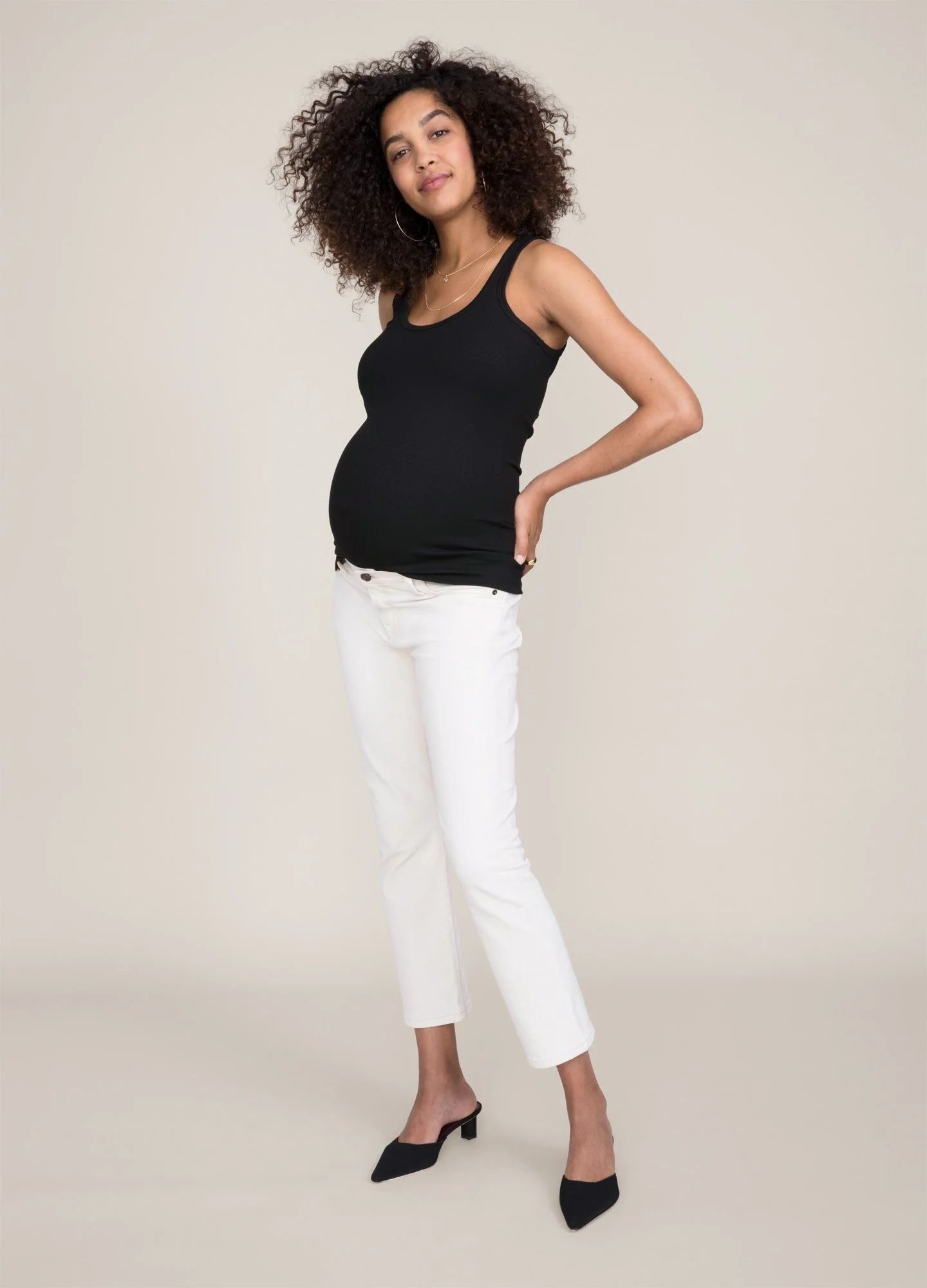 the maternity kick flare crop | HATCH Collection