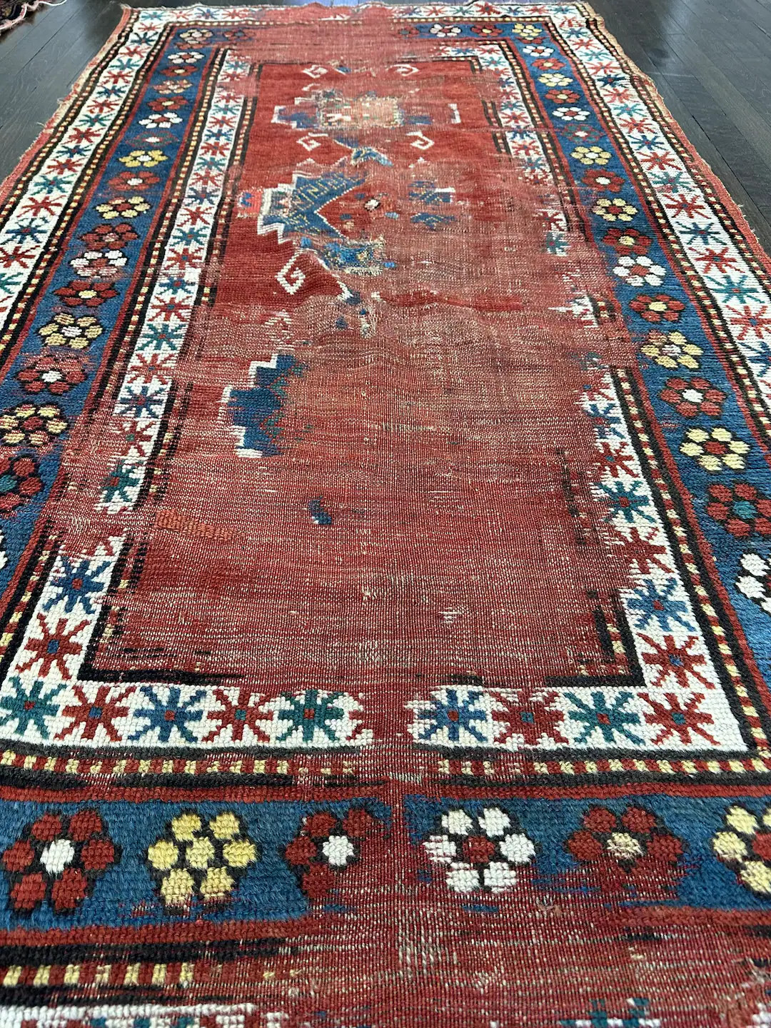 Antique Distressed Caucasian Kazak Circa 1900 3’5x6’5 - Etsy | Etsy (US)