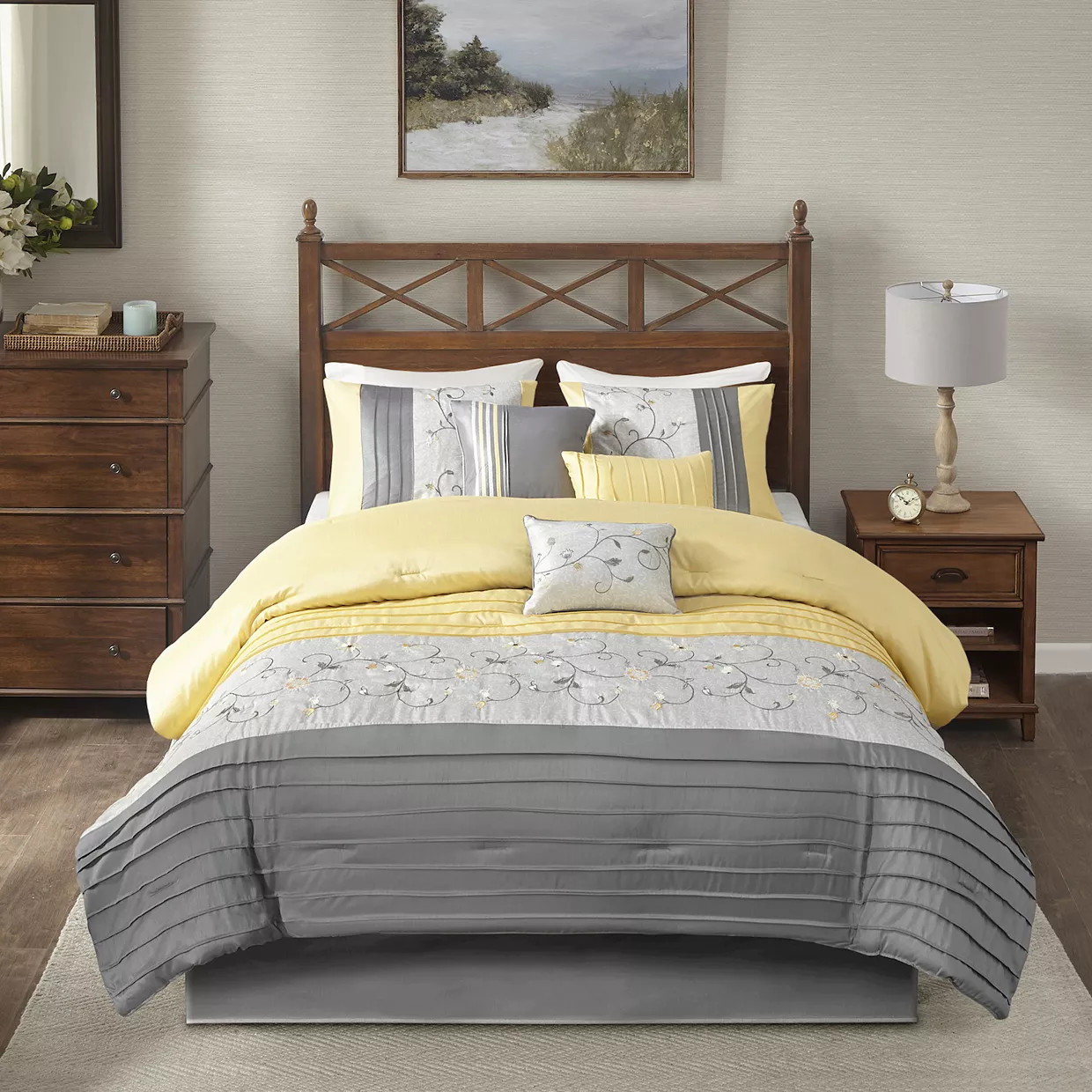 Madison Park Belle 7-piece Comforter Set with Throw Pillows | Kohl's