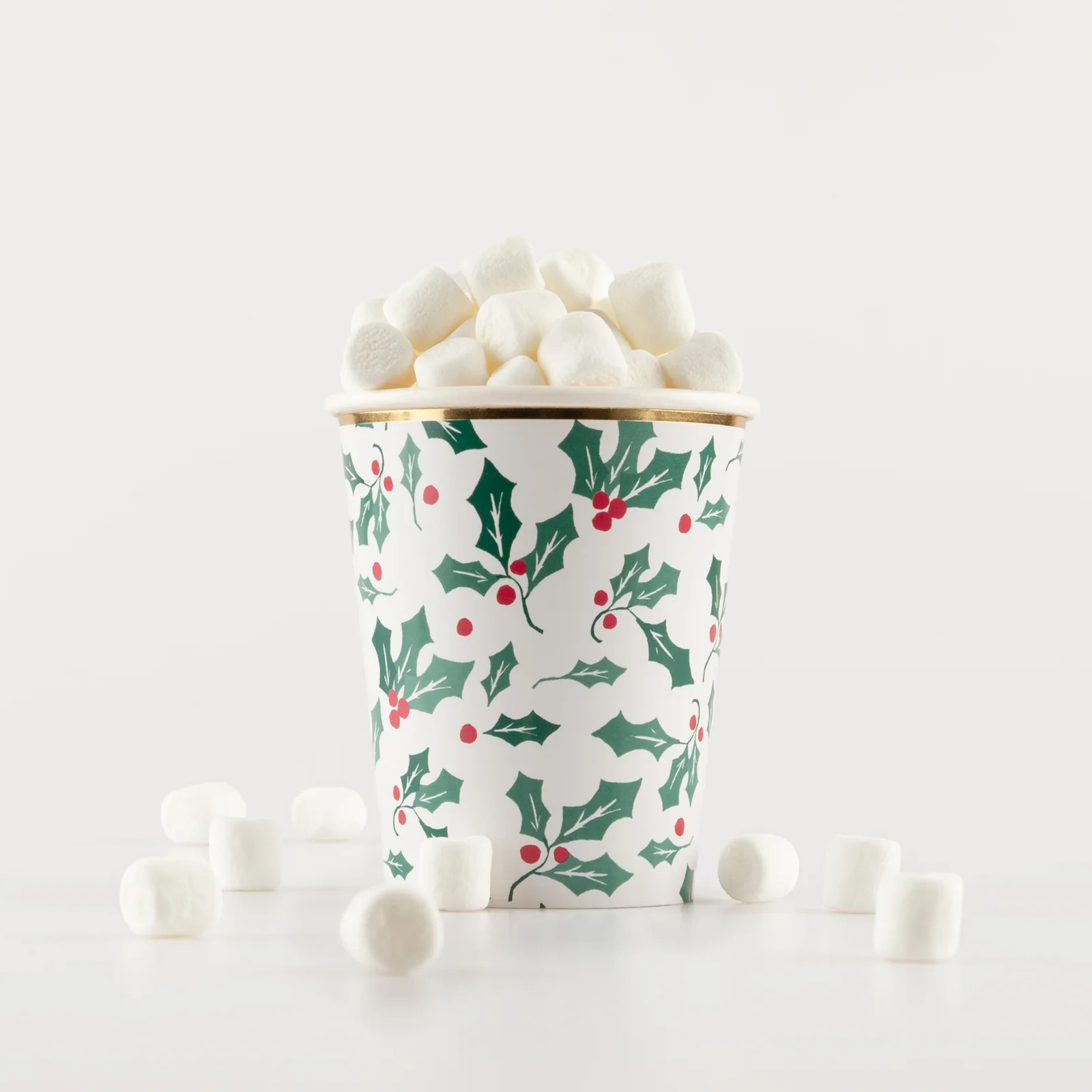 Holly Christmas Cups | Meri Meri