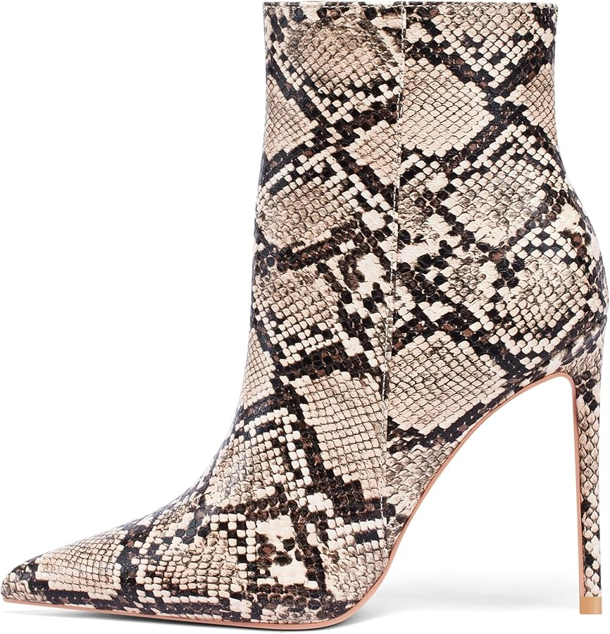 Elisabet Tang Women Heeled Ankle Booties,Sexy Pointed Toe 4 inch Stiletto High Heel Fashion Ankle... | Amazon (US)