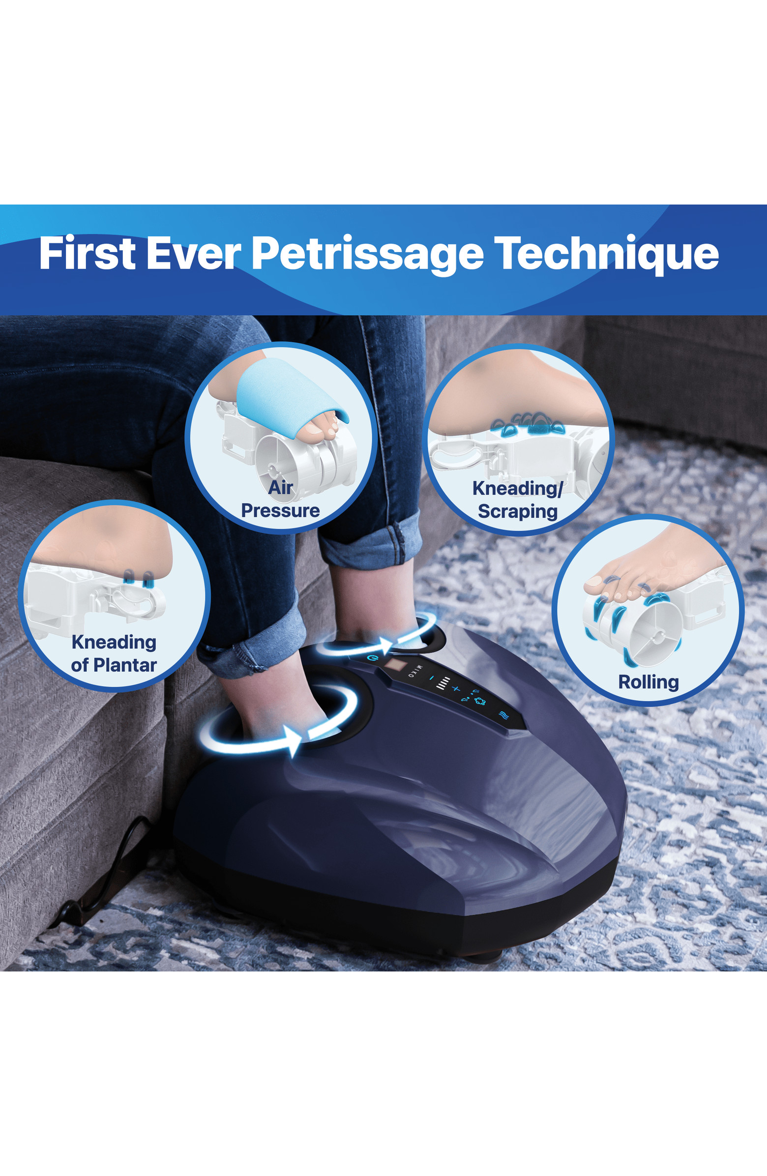 Shiatsu Foot Massager with Heat, LCD Display | Nordstrom