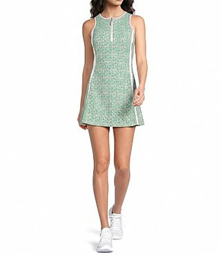 Addison Bay Gardenia Floral Printed Scoop Neck Sleeveless Athletic Mini Dress - XS | Dillard's