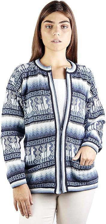 Alpaca Wool Sweater & Cardigan | Warm & Soft Alpaca Wool Fair Isle Sweater | Amazon (US)