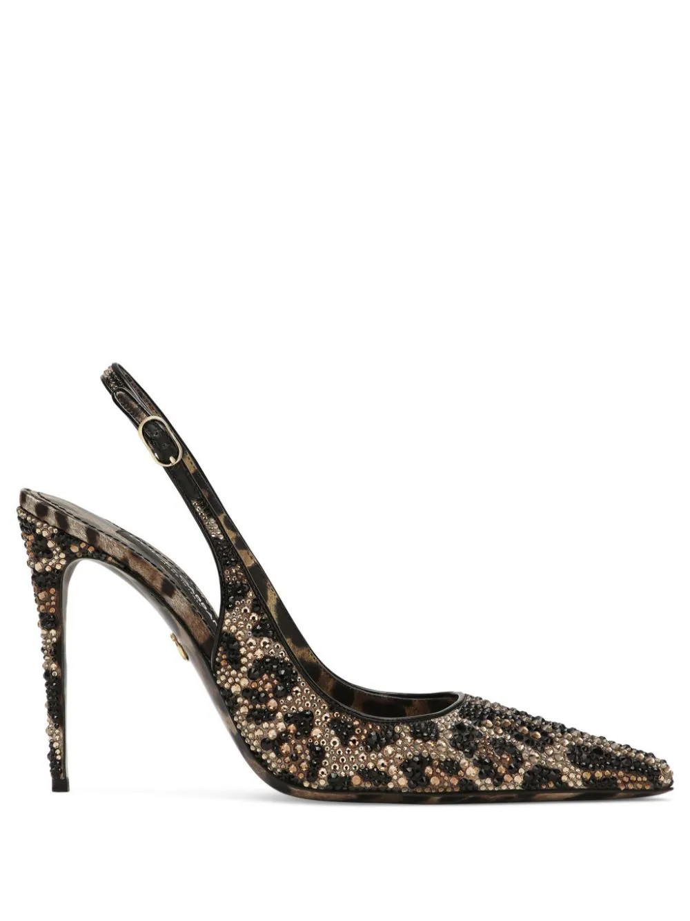 Dolce & Gabbana 105mm leopard-print leather pumps - Brown | Farfetch Global