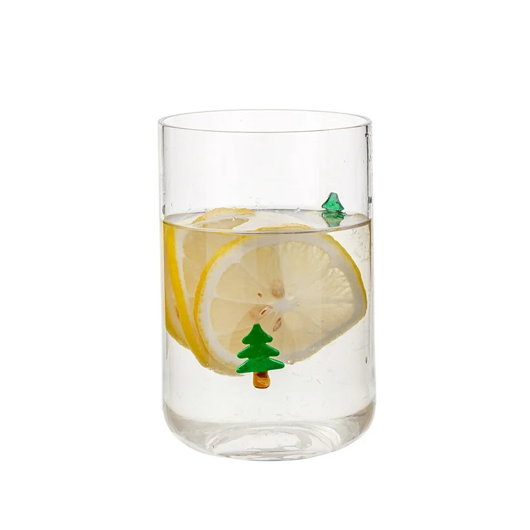 Holiday Time Tree Charm Drinking Glass 16 OZ | Walmart (US)