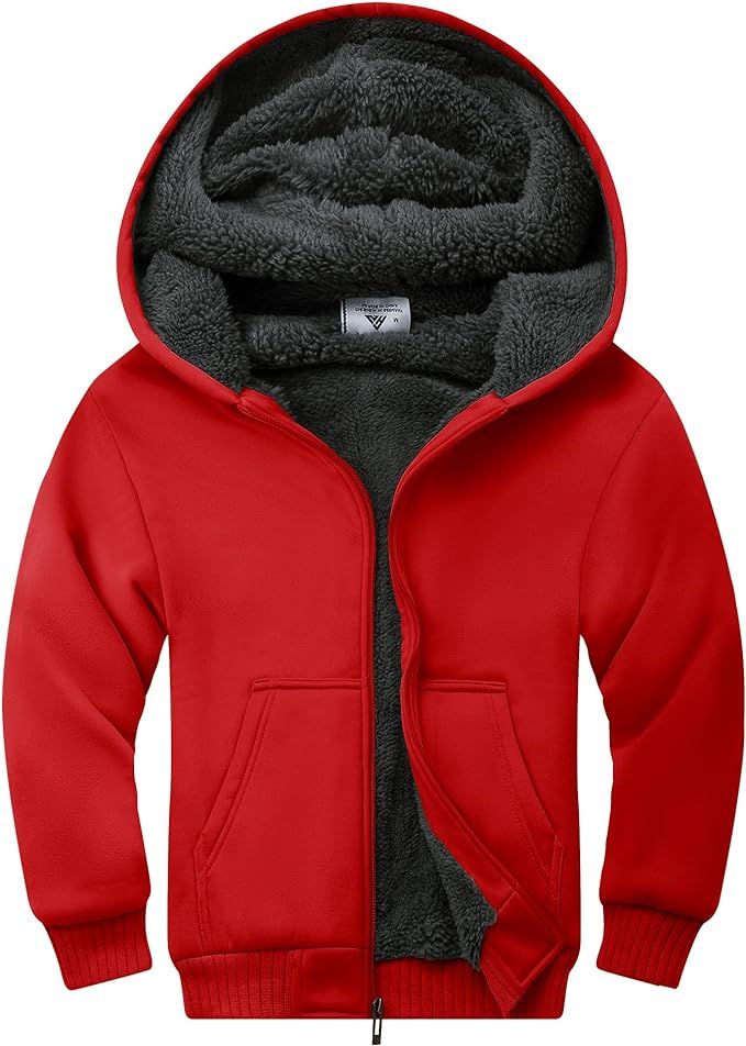 SWISSWELL Kids Fleece Hoodie Full Zip Hooded Sweatshirt Long Sleeve Cozy Jacket for Boys and Girl... | Amazon (US)