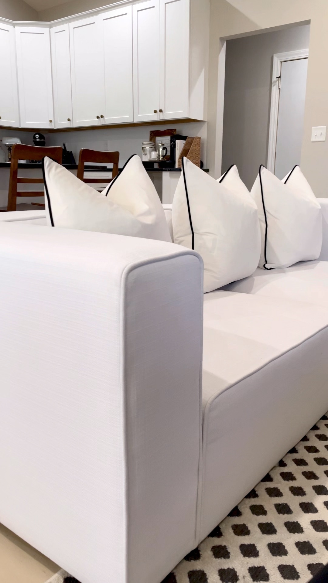 Our pure white couch is on super super sale today! 

Originally $2,200. It usually goes on sale around $1,200 which is what we paid & today it’s on sale for only $550 🤯 It’s a firm foam style seating that maintains its shape while still being comfortable enough to lounge on. Arms & back are the same height which gives an expensive look. The low back is perfect for a smaller living room or open concept spaces - it hits right around the shoulder blade when sitting straight up. Deep style seating, so if you like to pull your legs up on the sofa it has plenty of room for that.

Living room. Sofa. White sofa. Modern couch. 

#LTKsalealert #LTKVideo #LTKhome
