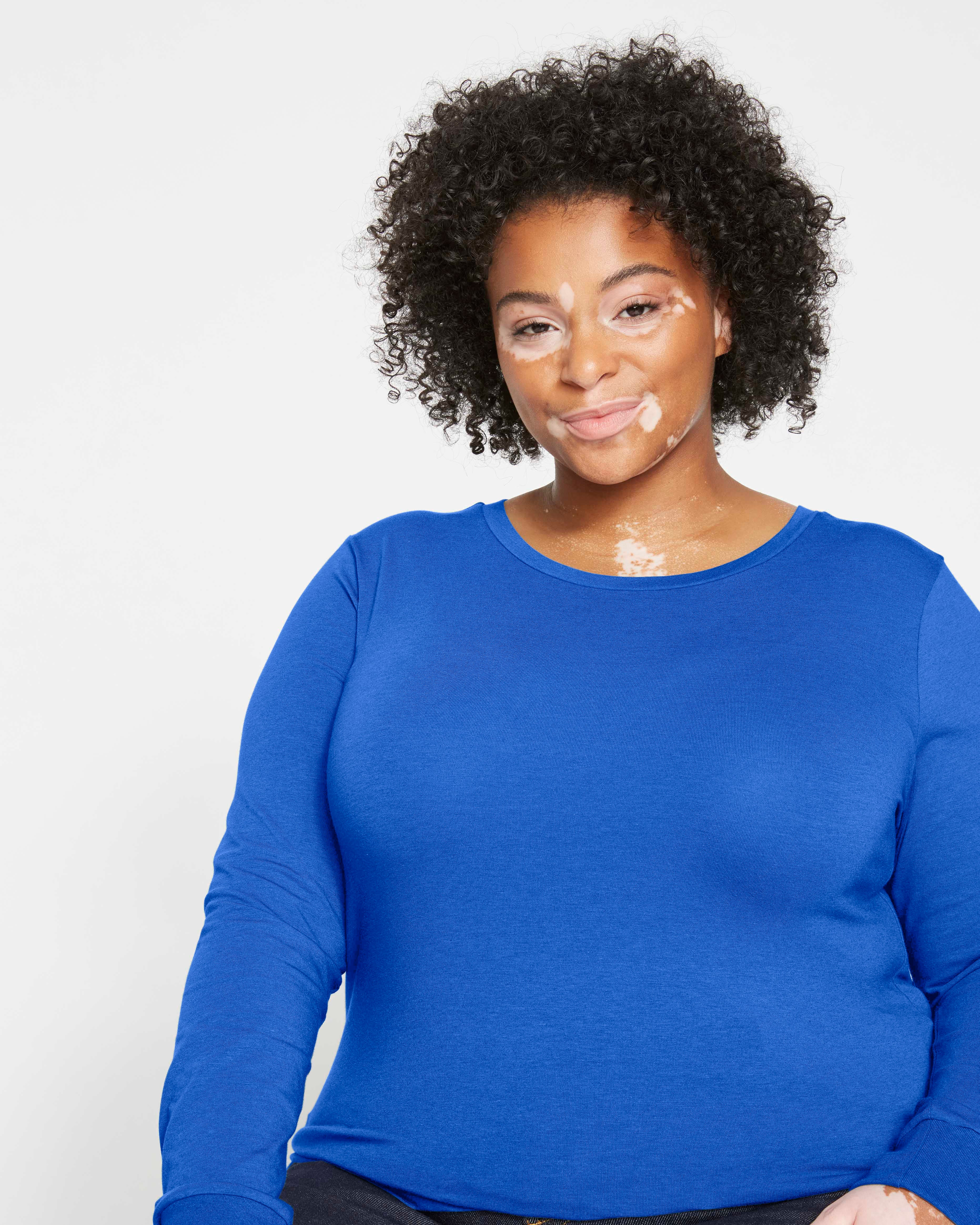 Long Sleeve Tee Rex - Lapis | Universal Standard