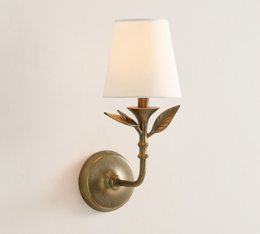 Botanical Forged Iron Sconce (12") | Pottery Barn (US)
