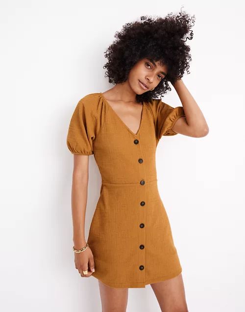 Texture & Thread Puff-Sleeve Dress | Madewell