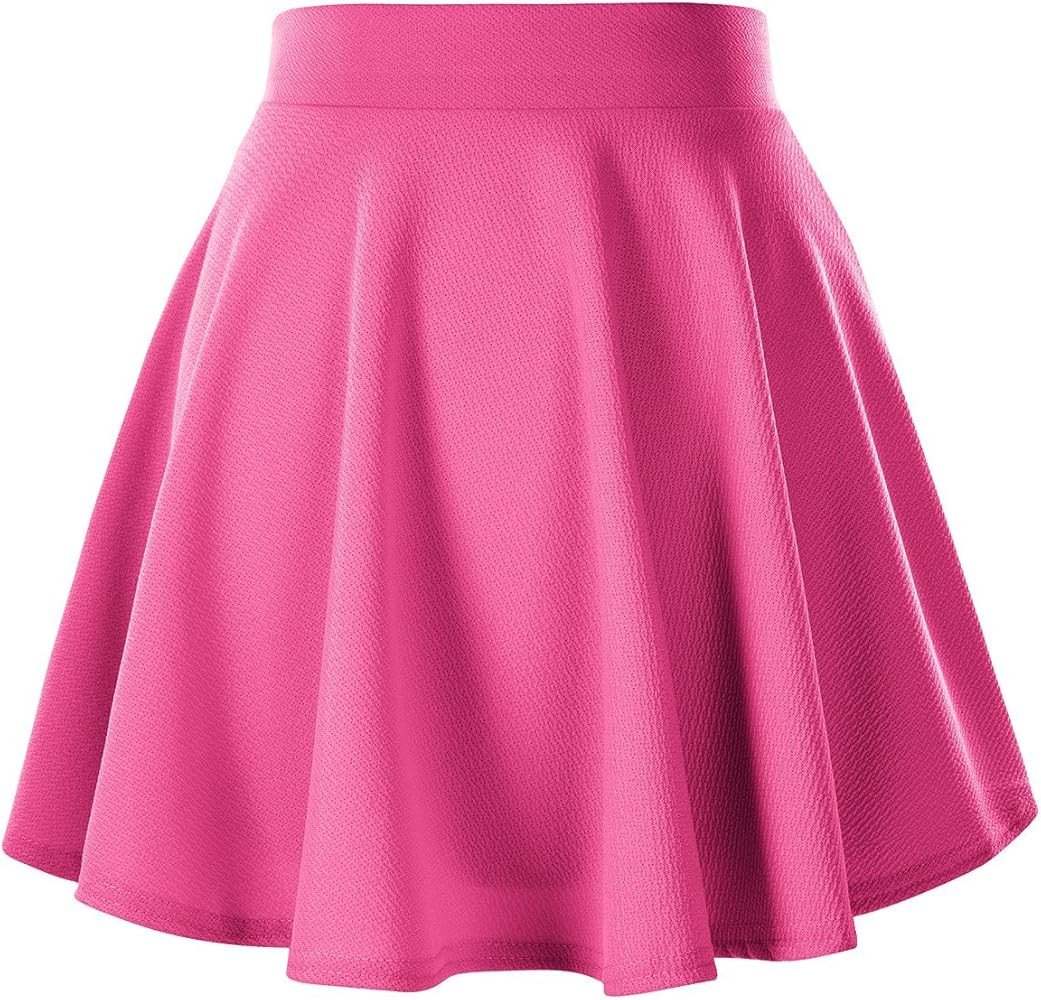 Urban CoCo Women's Basic Versatile Stretchy Flared Casual Mini Skater Skirt | Amazon (US)